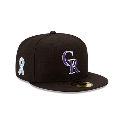 Colorado Rockies Gorra | New Era MLB Father's Day 59fifty Fitted Cap Mexico - Negros